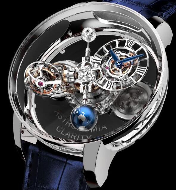 Review Jacob & Co ASTRONOMIA CLARITY WHITE GOLD AT120.30.AD.SD.CBALA Replica watch